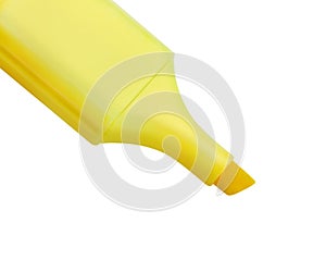 Yellow highlighter isolated on white