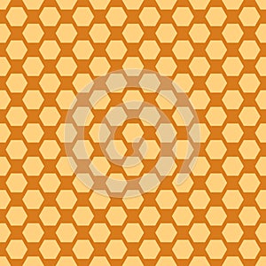 Yellow honeycomb seemless pattern.