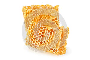 Yellow Honeycomb slice closeup