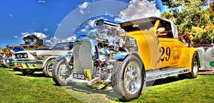 Yellow hot rod