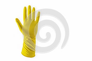 Yellow Household Rubber Glove single for cleaning disposable