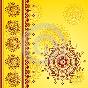 Yellow Indian background