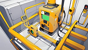 Futuristic Industrial Machine