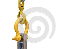 The yellow industrial hook