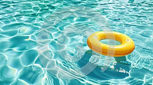 The Yellow Inflatable Ring.AI generated image