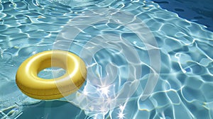 The yellow inflatable ring.AI generated image