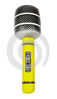 Yellow Inflatable Toy Microphone
