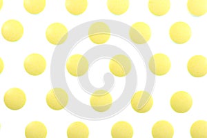 Yellow Isolated Pills Pattern Texture