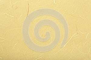 Yellow japanese paper texture, as background photo