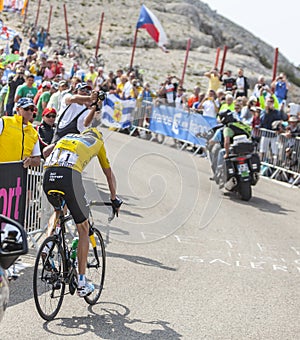 Yellow Jersey on Mont Ventoux - Tour de France 2013