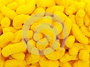 Yellow junkfood on white