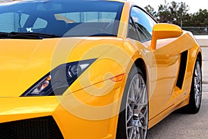 Yellow Lamborghini