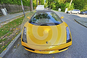 Yellow Lamborghini