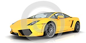 Yellow Lamborghini photo