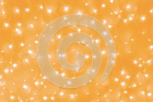 Yellow led garland lights