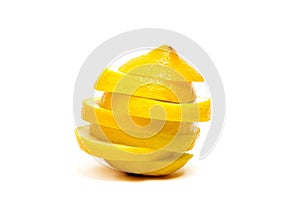 Yellow lemon isolated
