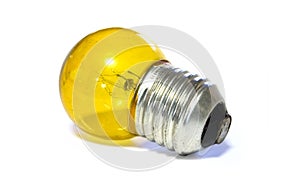 Yellow light bulb
