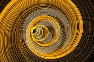 Yellow light swirls - abstract