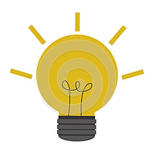 yellow lightbulb icon