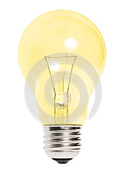 Yellow Lightbulb isolated