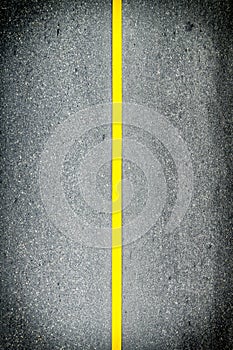 Yellow line on road