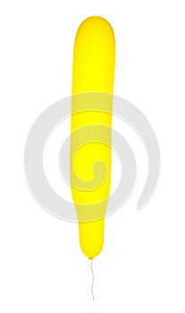 Yellow long balloon