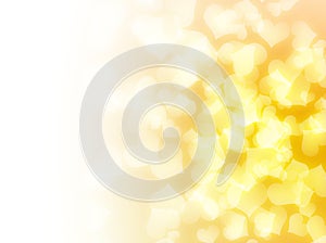 Yellow love hearts background