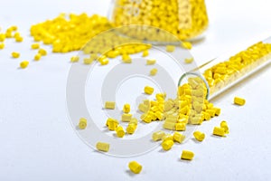 Yellow masterbatch granule