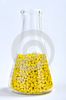 Yellow masterbatch granule