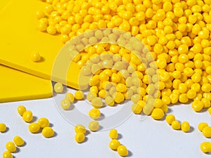 Yellow masterbatch and colorchips