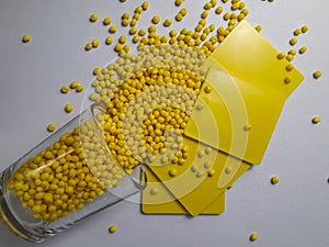 Yellow masterbatch granule