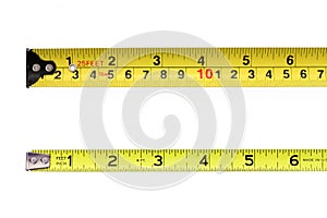 Yellow measuring tape