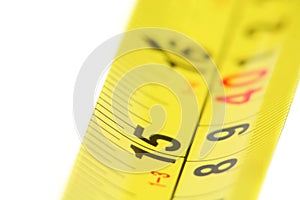 Yellow measuring tape