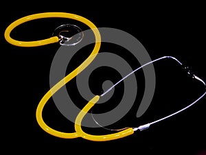 Yellow Medical Instrument Tool Stethoscope