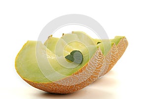 Yellow melon isolated