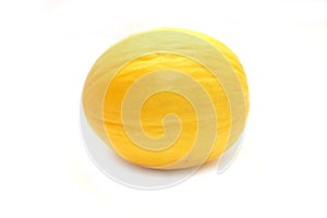 Yellow melon on a white background