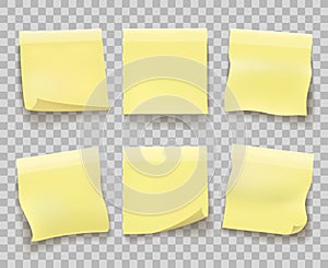 Yellow memo paper on transparent