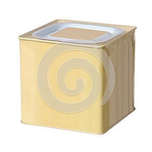 Yellow metal box