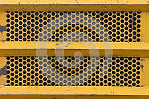 Yellow Metal Grill Texture