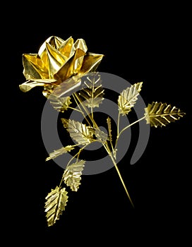 Yellow Metal Rose