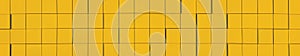Yellow Metallic Facade Panel Background Panorama