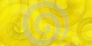 Yellow mist background with circles and surreal shapes