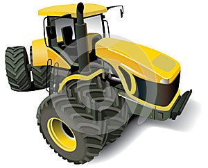 Yellow Modern Tractor