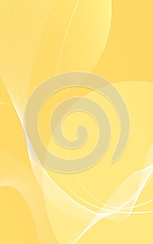 Yellow motion wave  and round layout cover