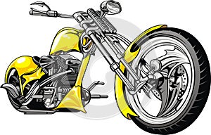 Yellow motorbike photo