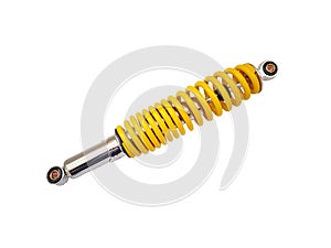 Yellow motorcycle and ATV shock absorber