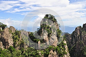 The Yellow Mountain in Anhui, China