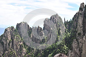 The Yellow Mountain in Anhui, China