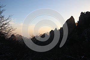 Yellow Mountain - Huangshan, China. photo
