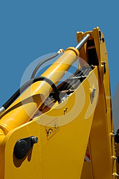 Yellow multi purpose wheel-loader